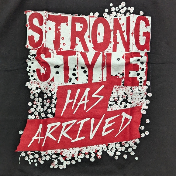 Shinsuke Nakamura Strong Style has Arrived shirt. Men's Large. NXT WWE NJPW used - Picture 3 of 9